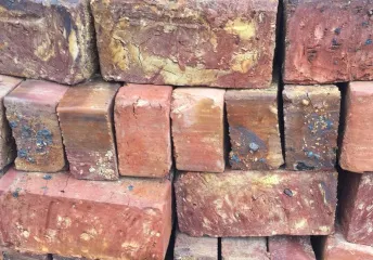 Ladrillo Tolete Recocido Peque&ntilde;o de 19x10x6 cm